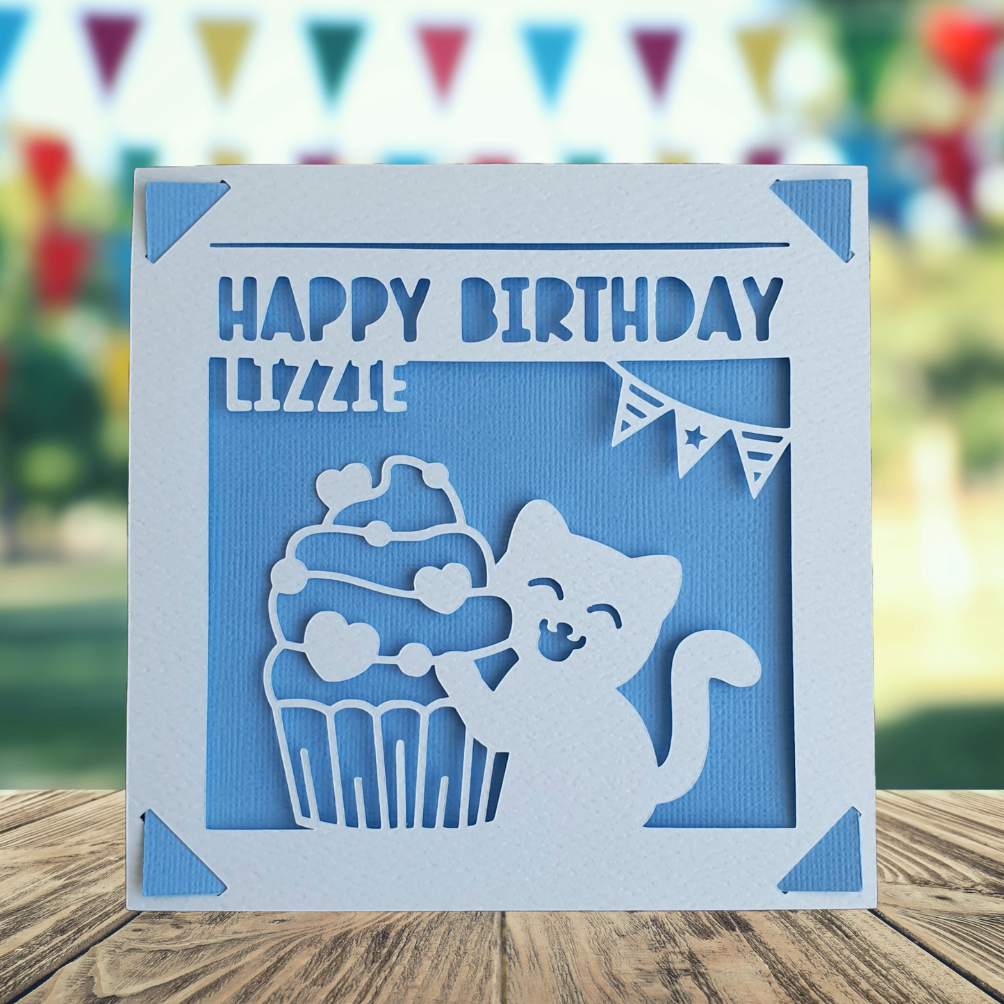 Personalised Cat Birthday Card