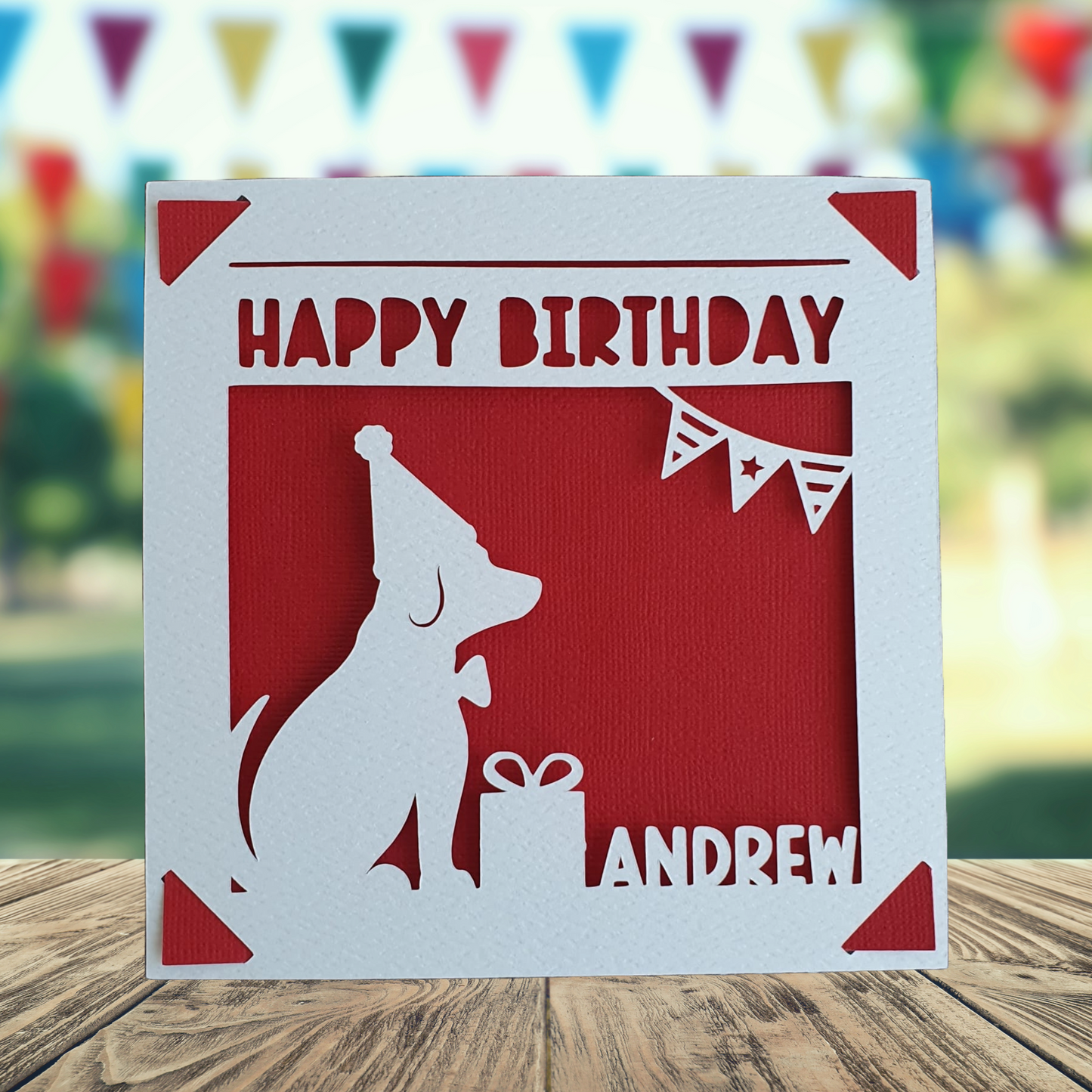 Personalised Dog Birthday Card