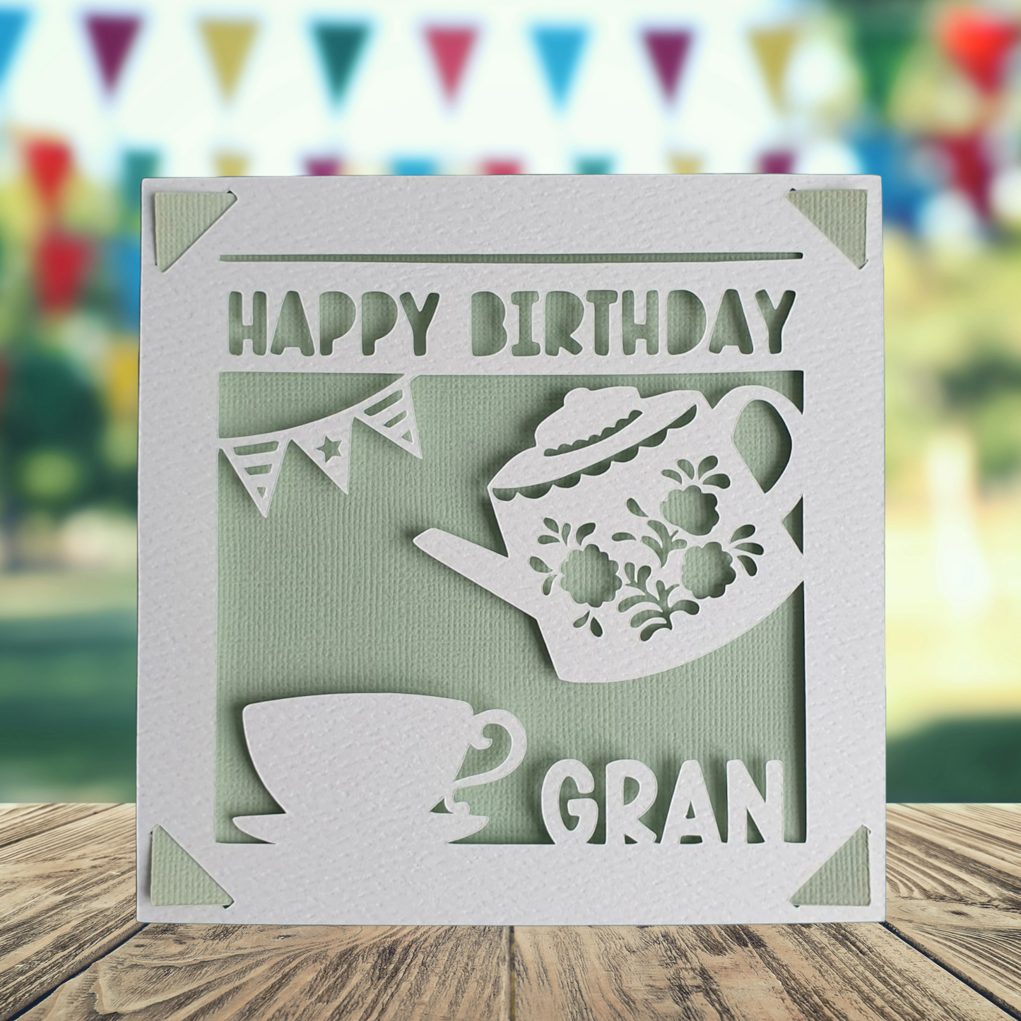 Cup of Tea & Teapot Personalised Birthday Card