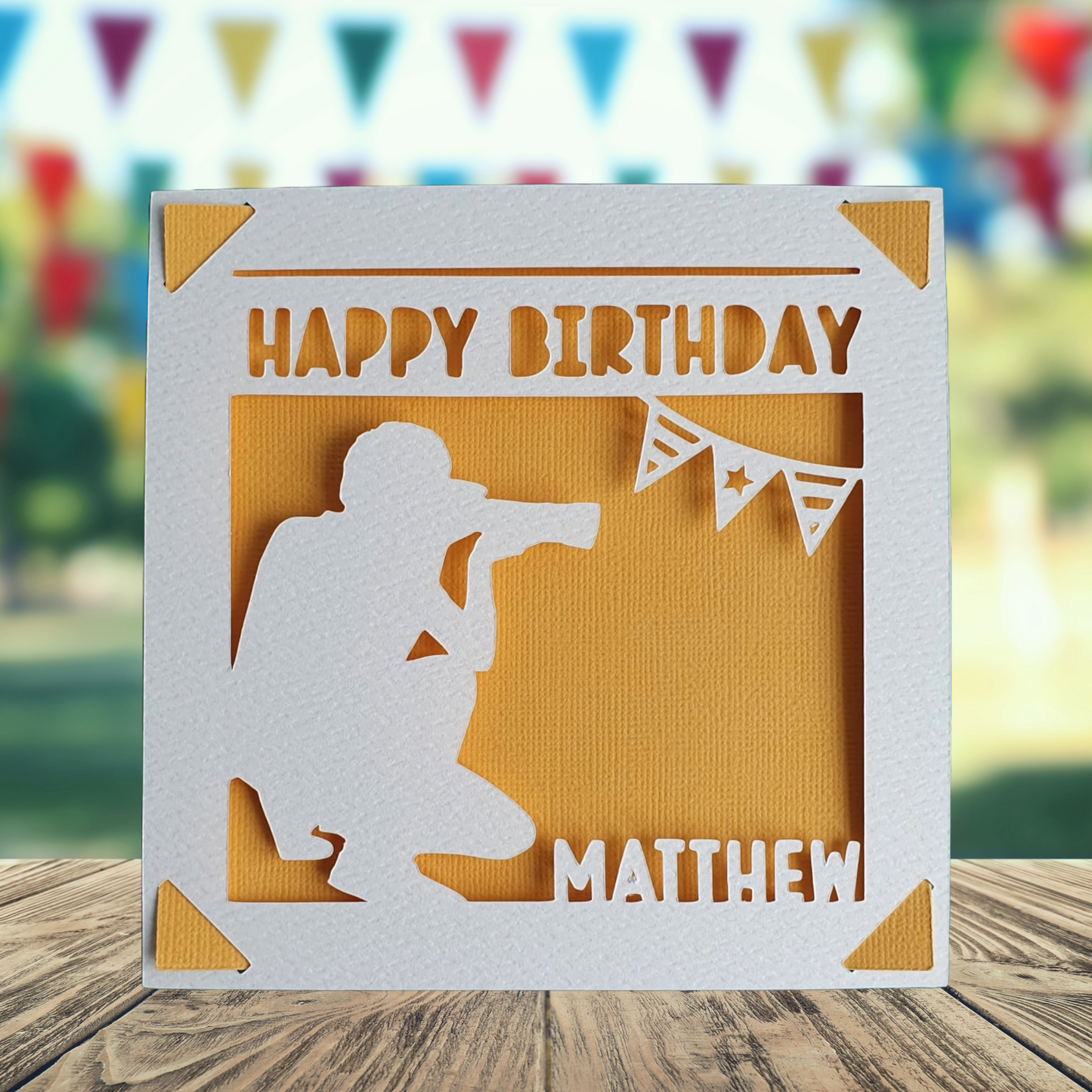 Photographer Personalised Birthday Card