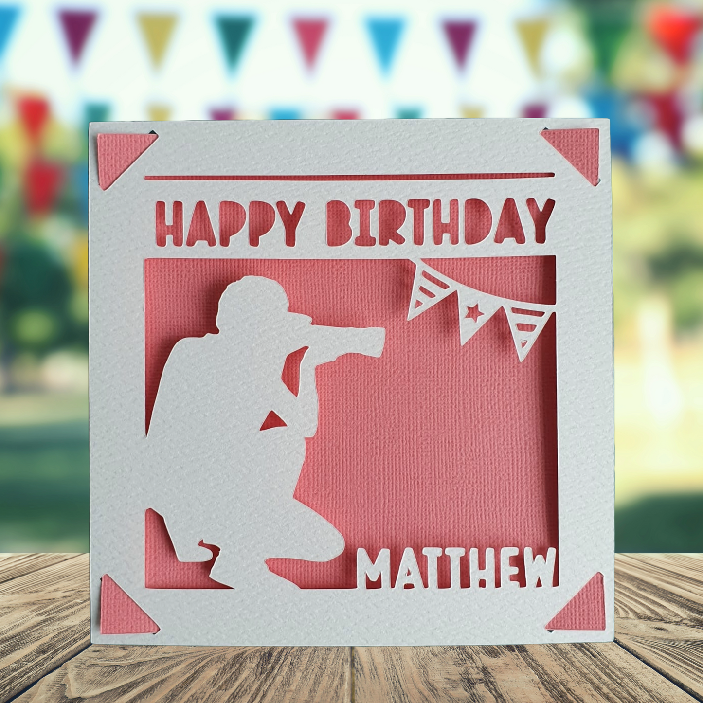 Photographer Personalised Birthday Card