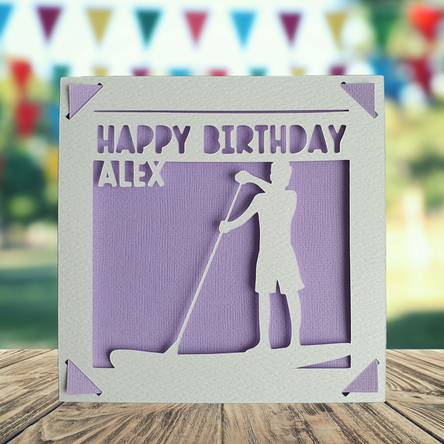 Paddleboarding Personalised Birthday Card