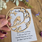 Handcrafted wooden robin pocket hug with memorial messages, perfect keepsake gift to send to loved ones.