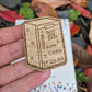 Fridge Save the Date Wooden Magnet