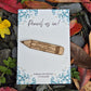 Pencil Save the Date Wooden Magnet