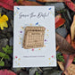 Calendar Wooden Save the Date Magnet