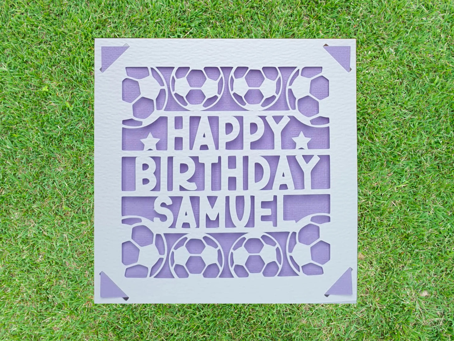 Football Personalised Birthday Card