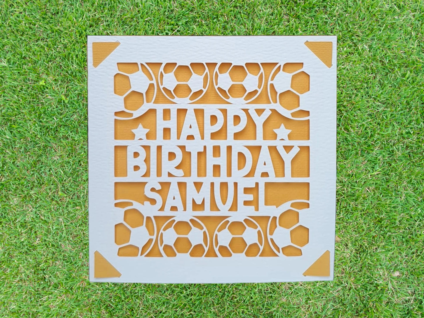 Football Personalised Birthday Card