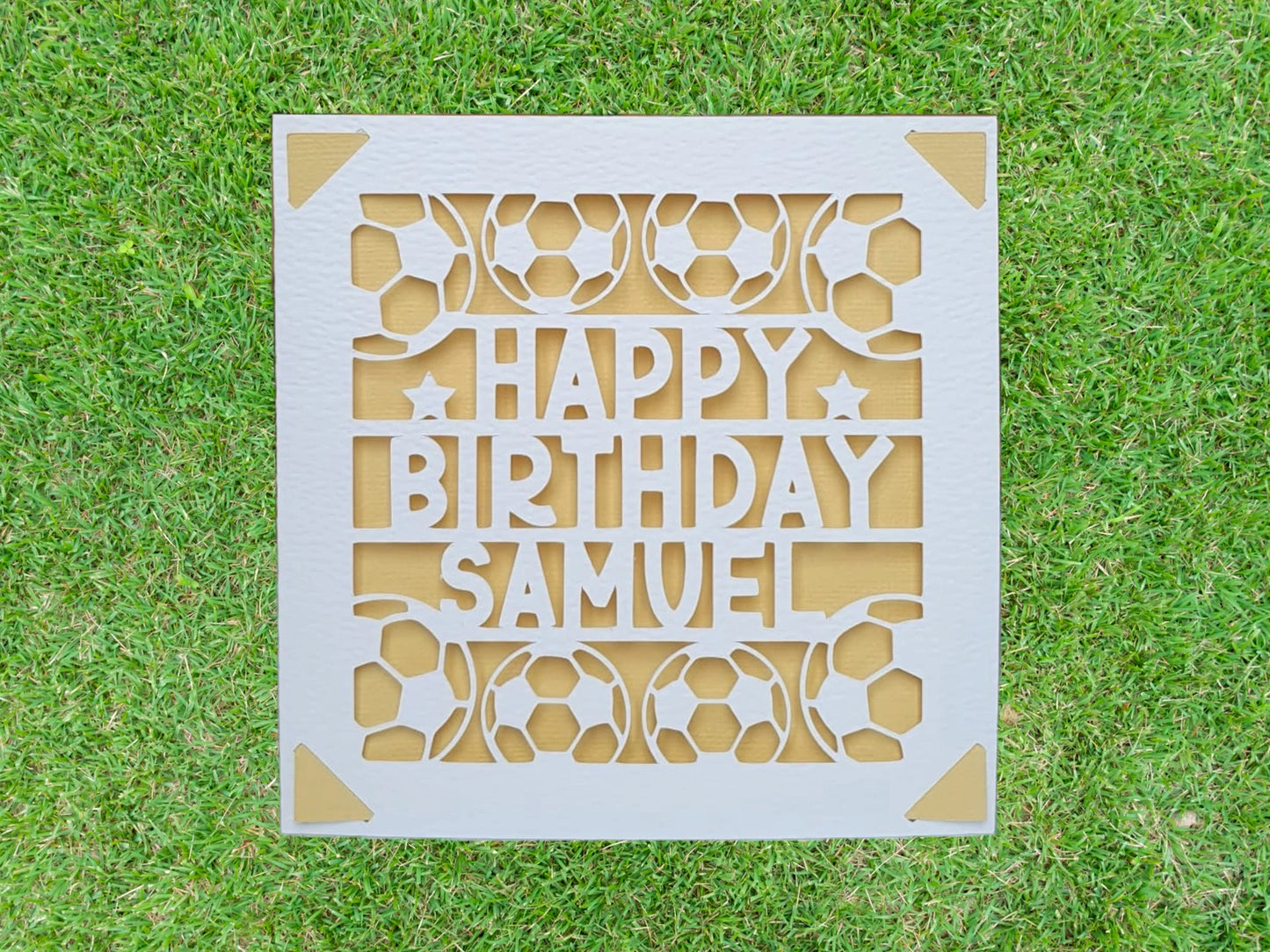 Football Personalised Birthday Card