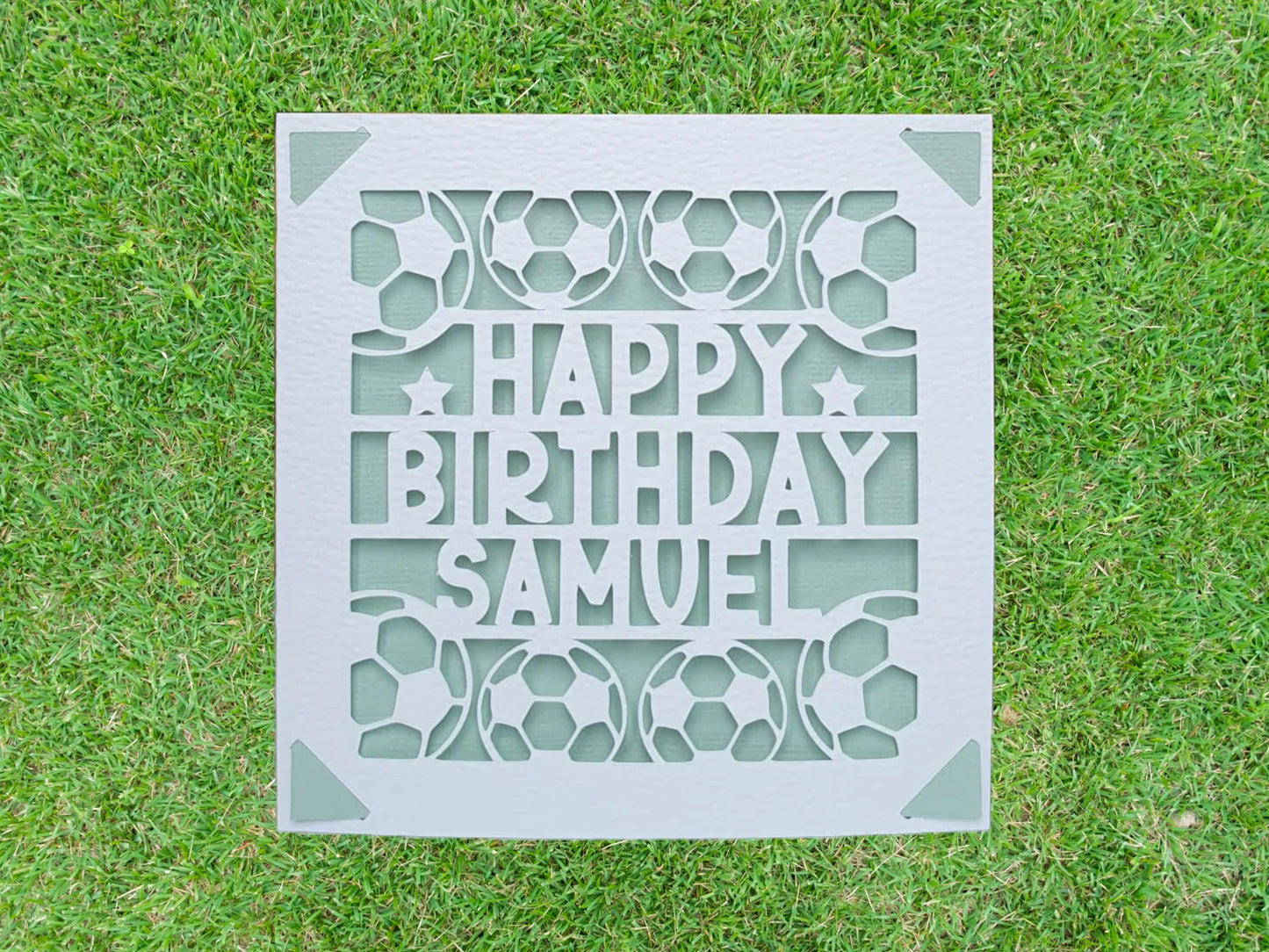 Football Personalised Birthday Card