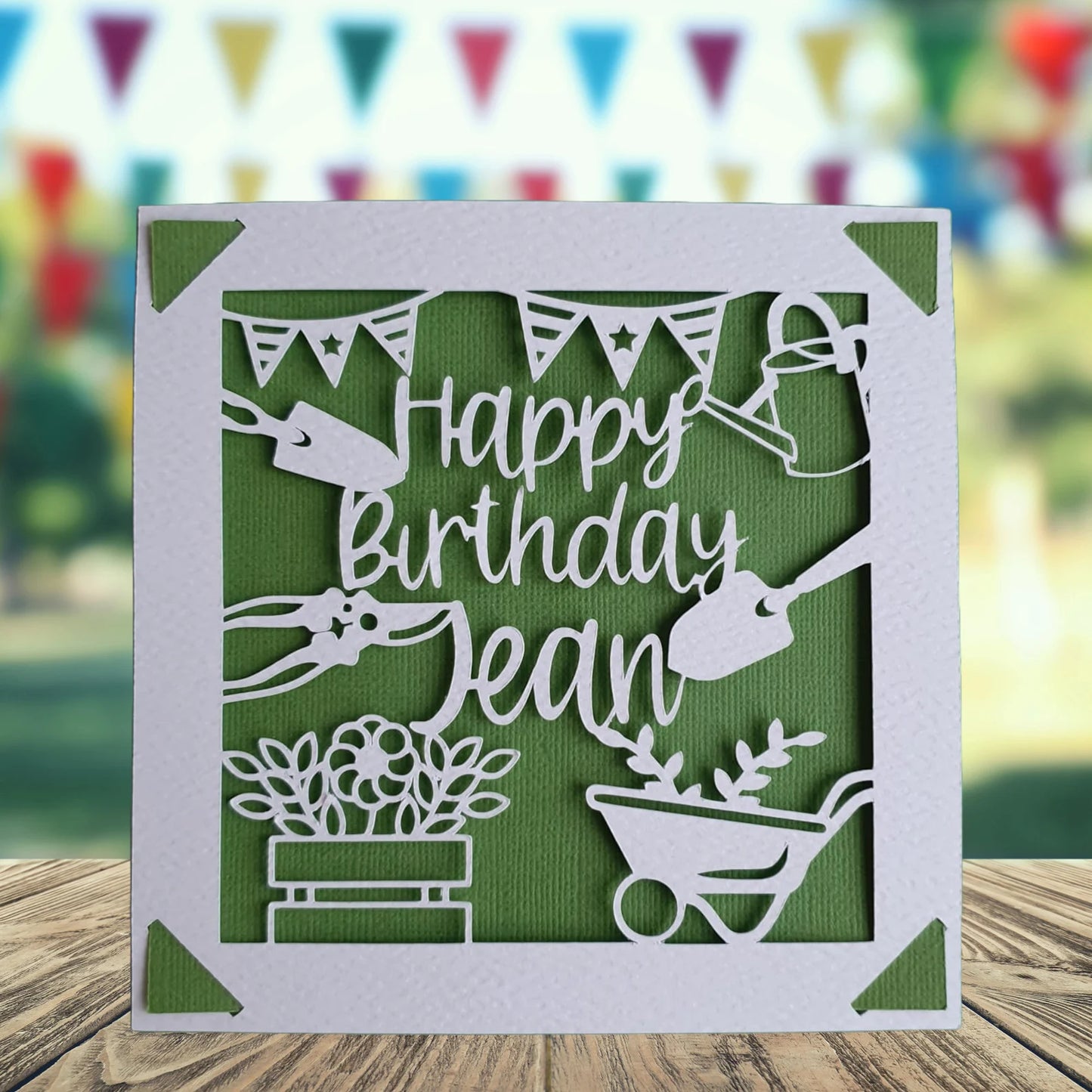 Personalised Gardening Birthday Card