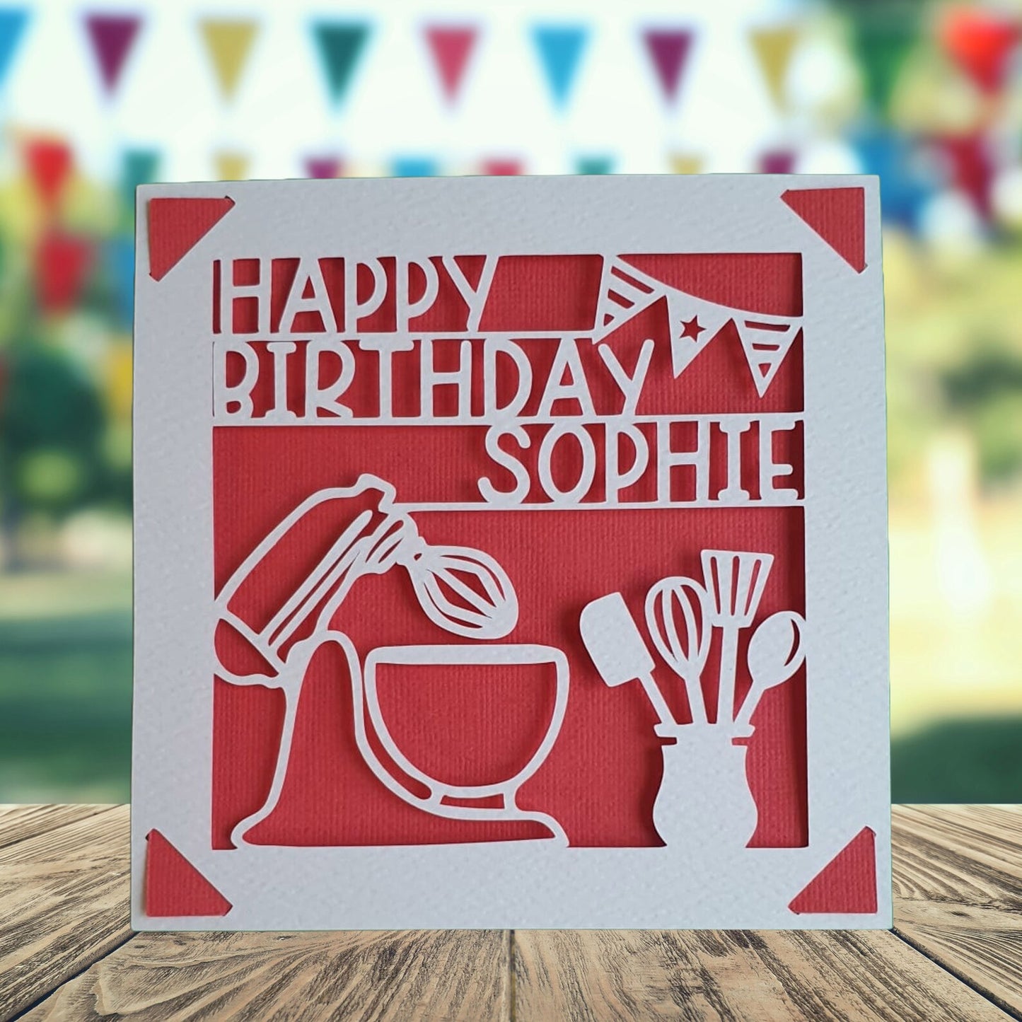 Personalised Baking Birthday Card