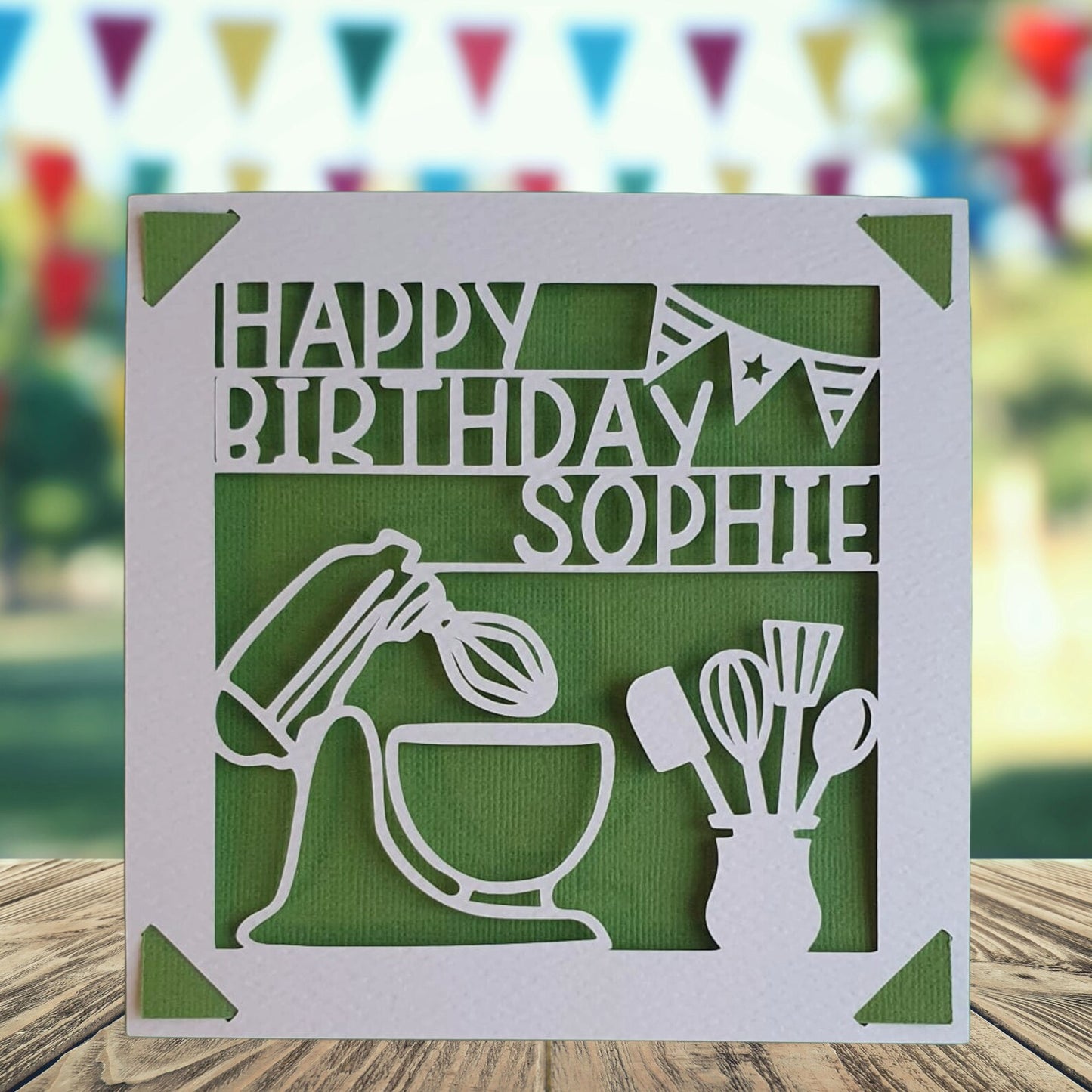 Personalised Baking Birthday Card