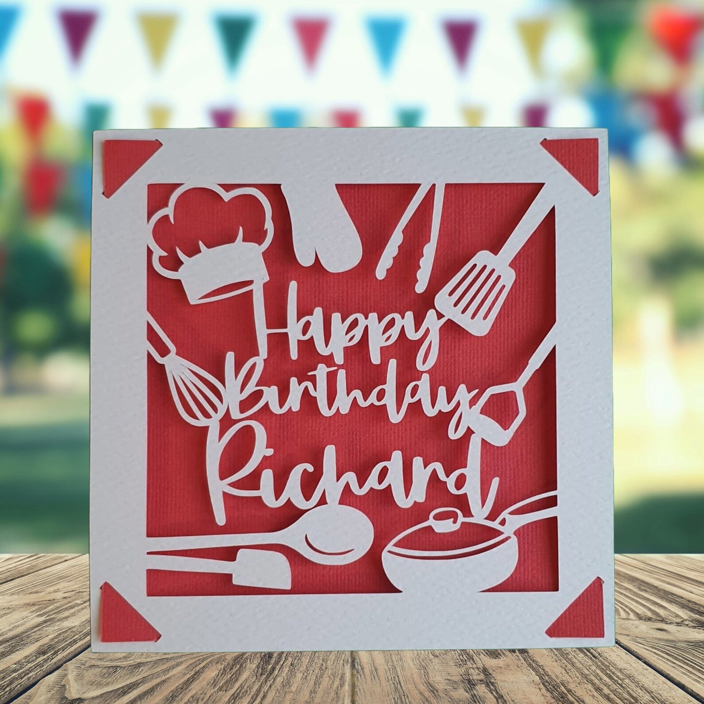 Chef Personalised Birthday Card