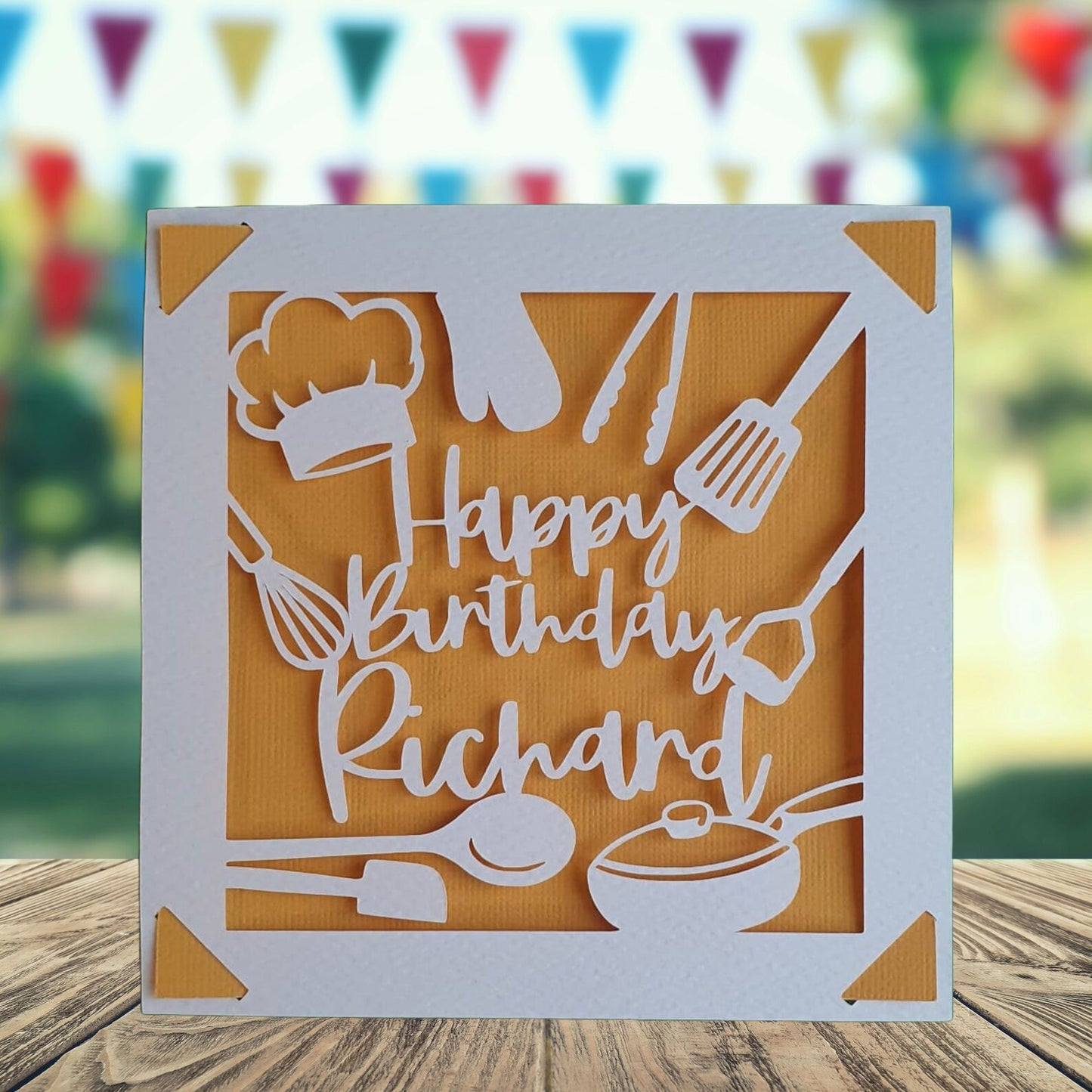 Chef Personalised Birthday Card