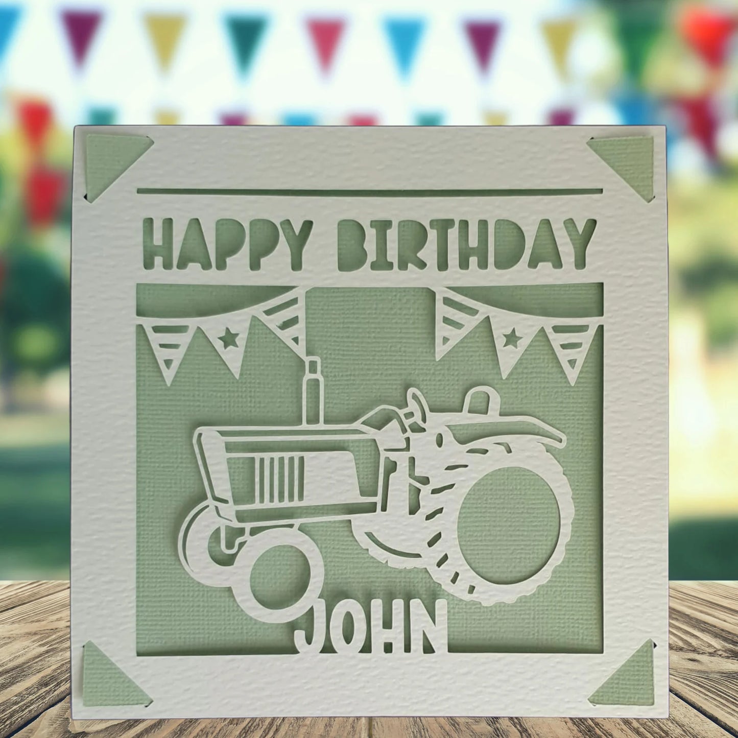 Farmer Personalised Birthday Card