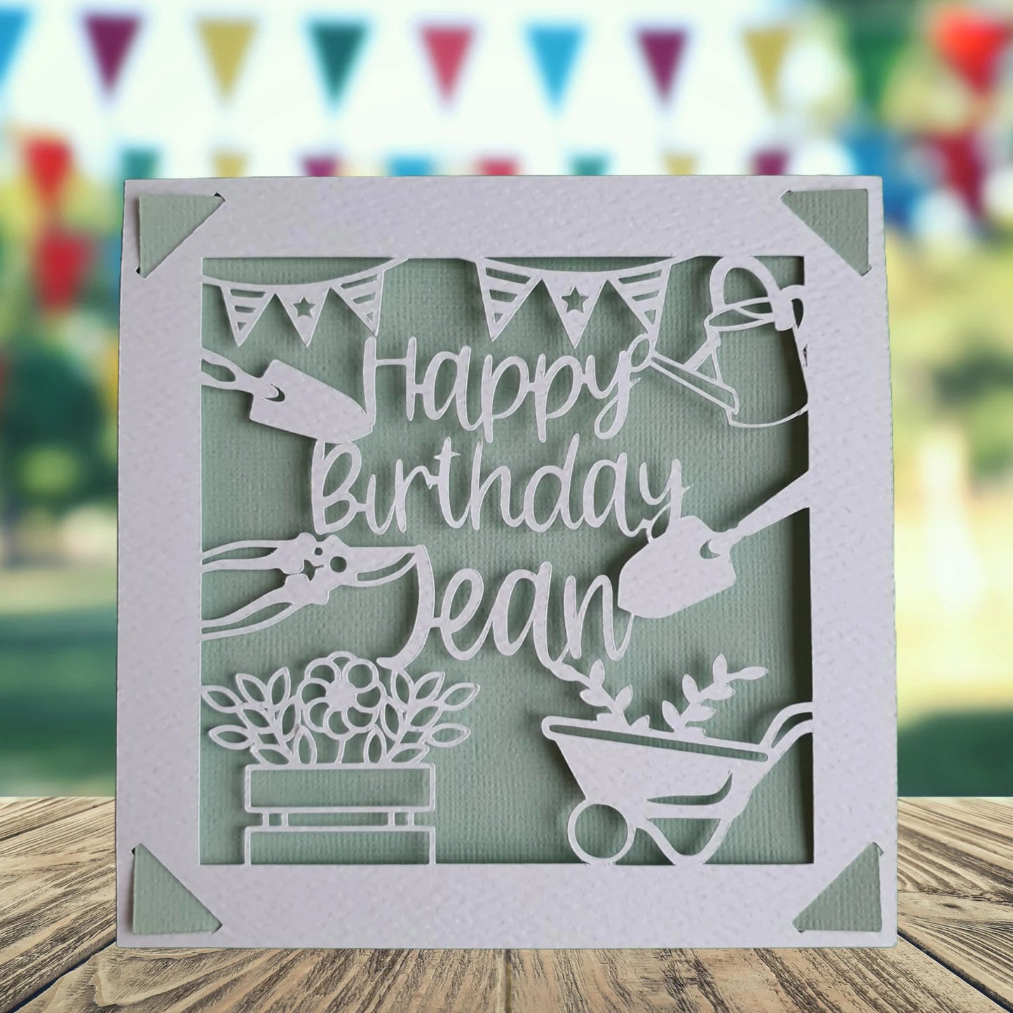 Personalised Gardening Birthday Card