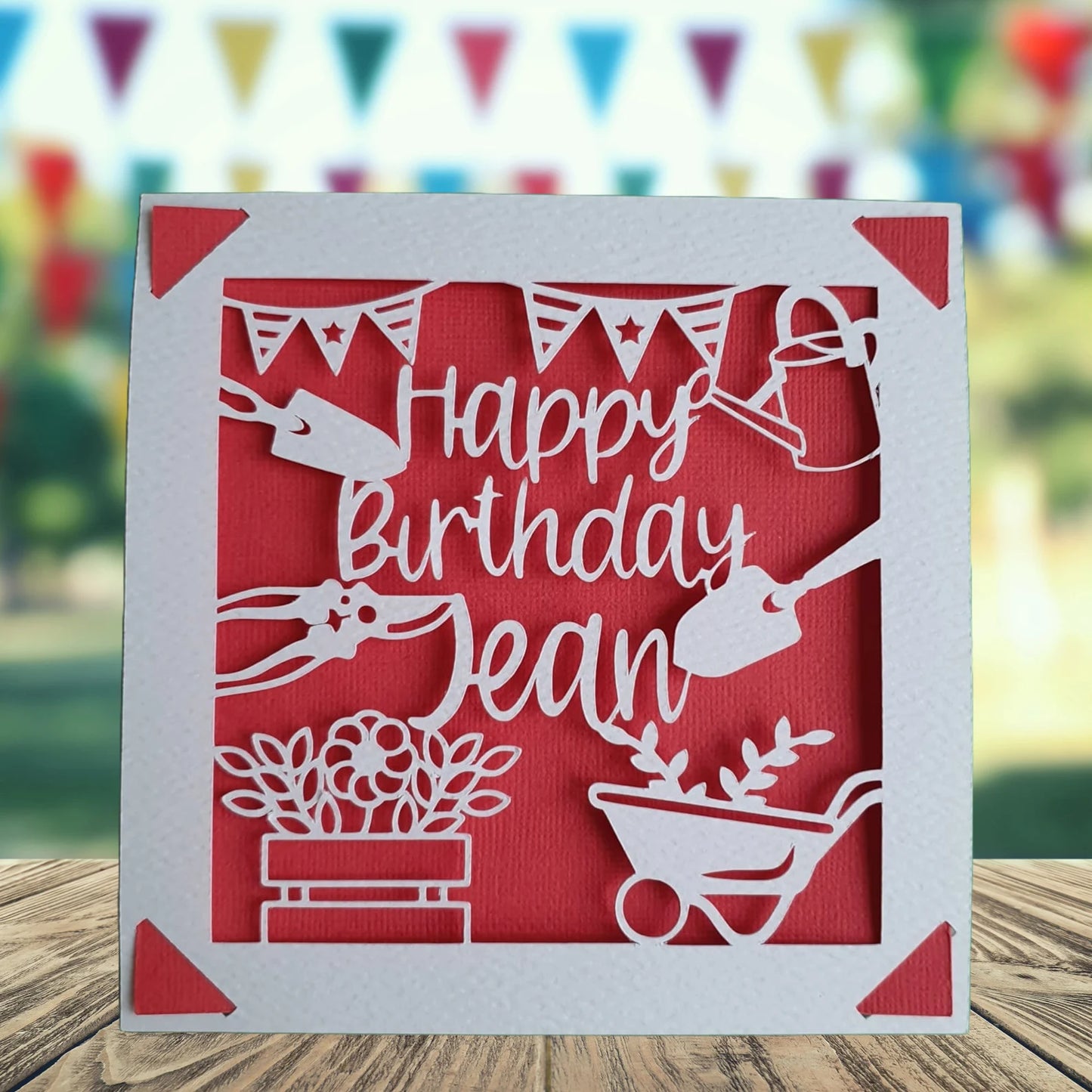 Personalised Gardening Birthday Card