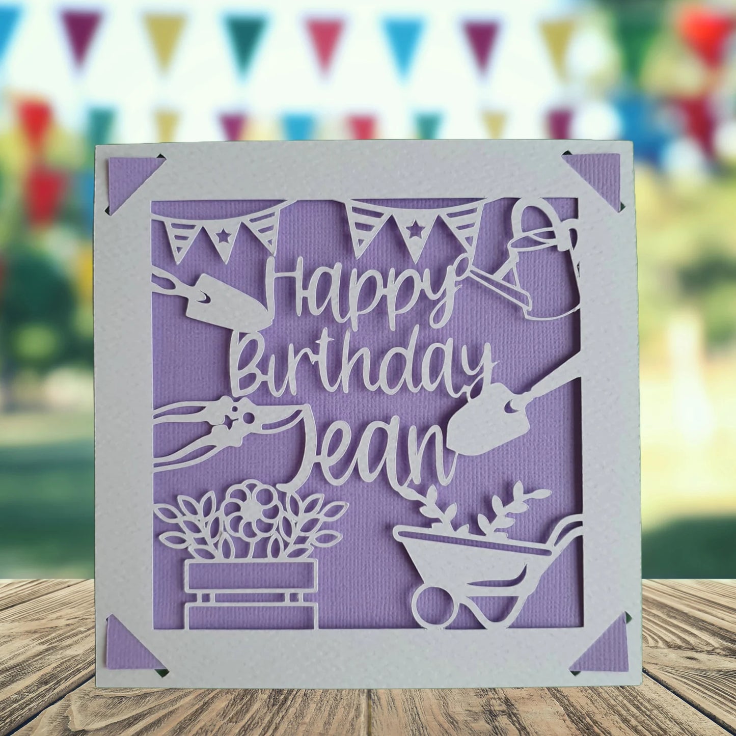 Personalised Gardening Birthday Card