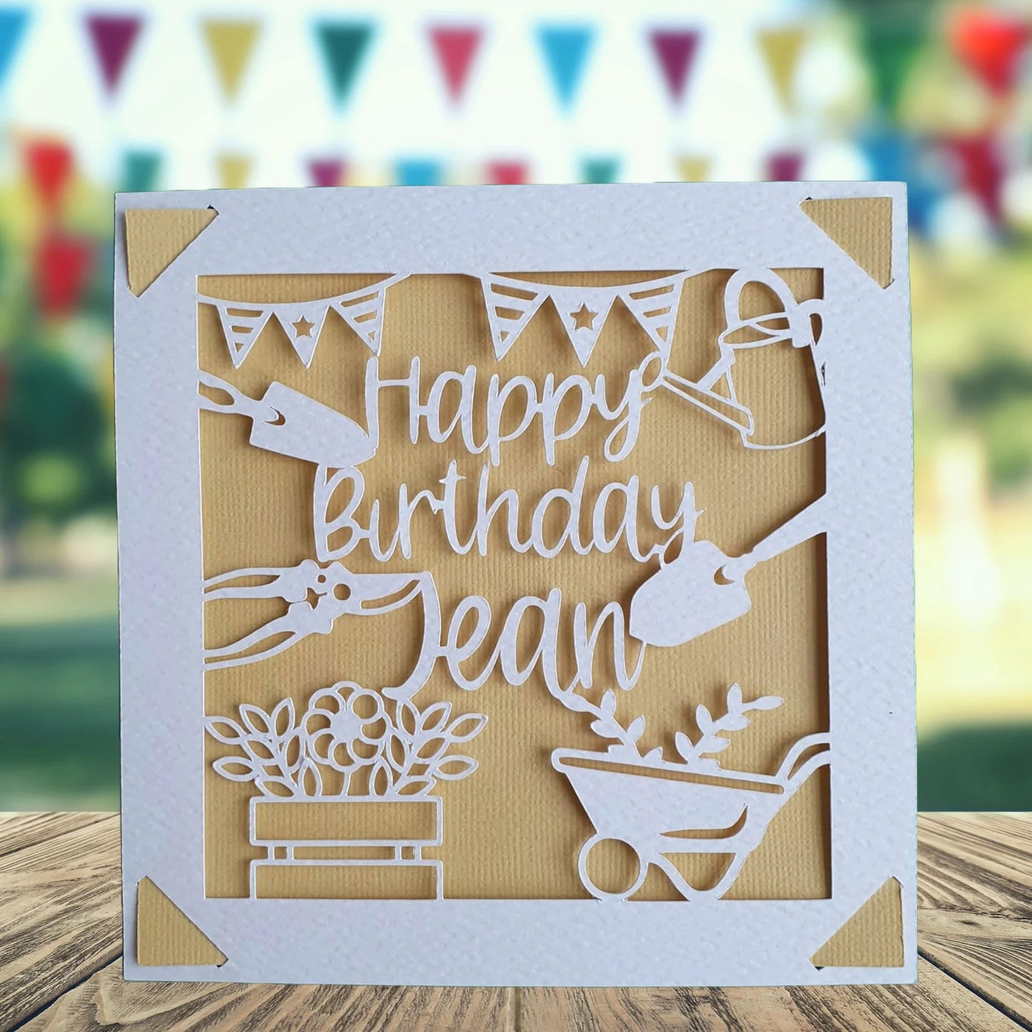 Personalised Gardening Birthday Card