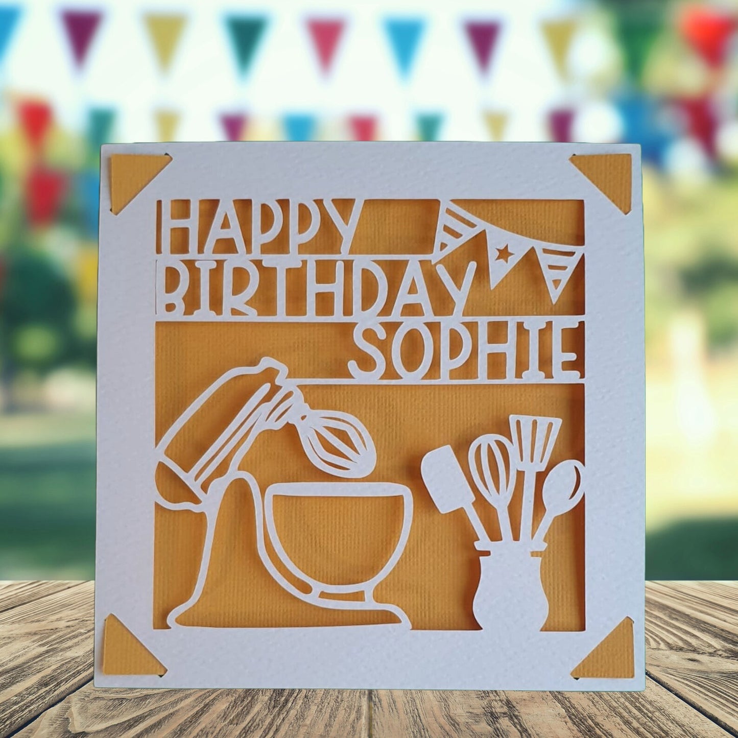 Personalised Baking Birthday Card