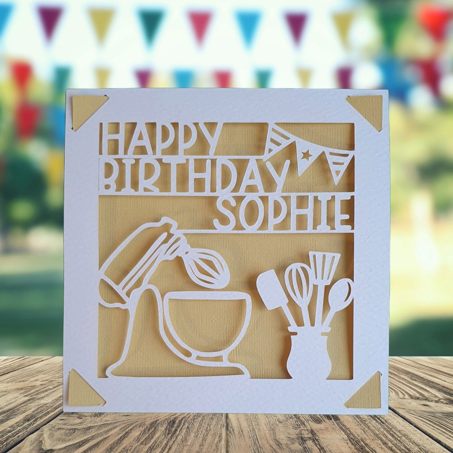 Personalised Baking Birthday Card