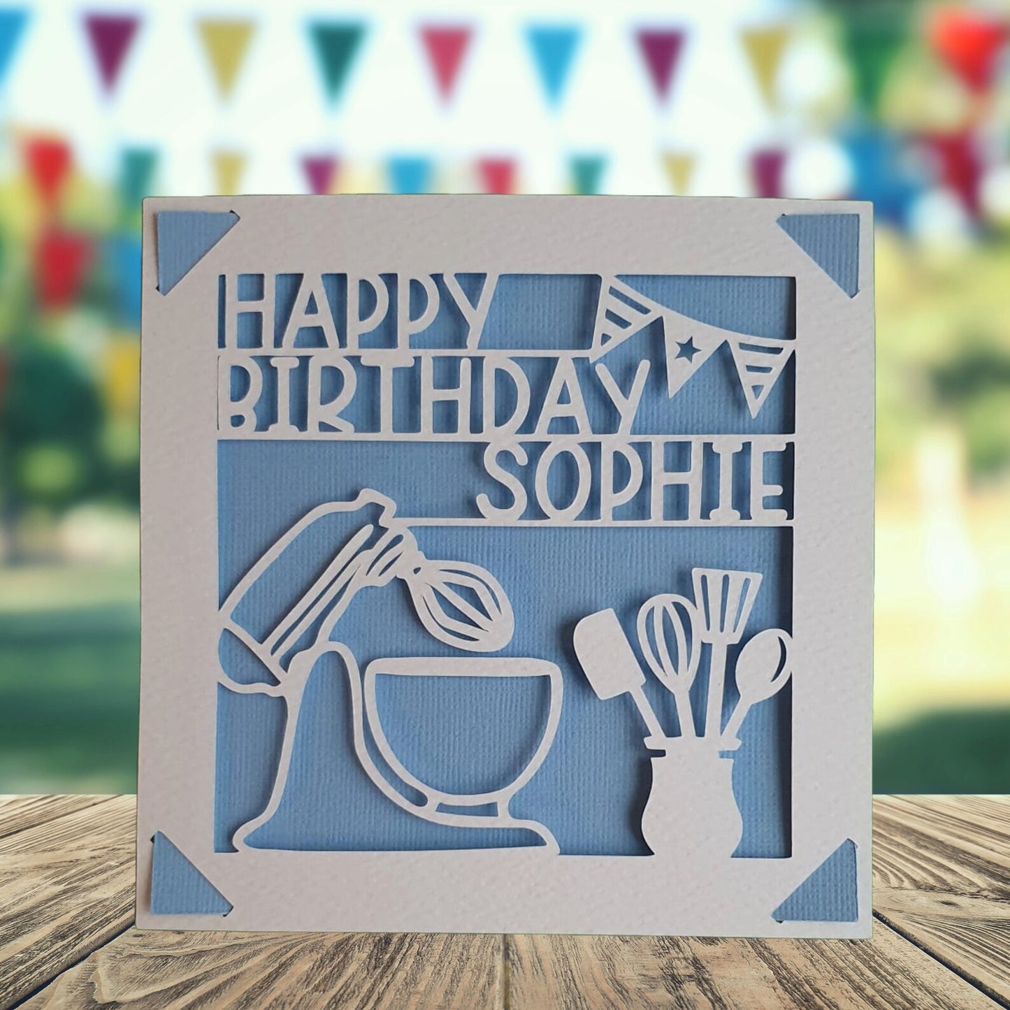 Personalised Baking Birthday Card