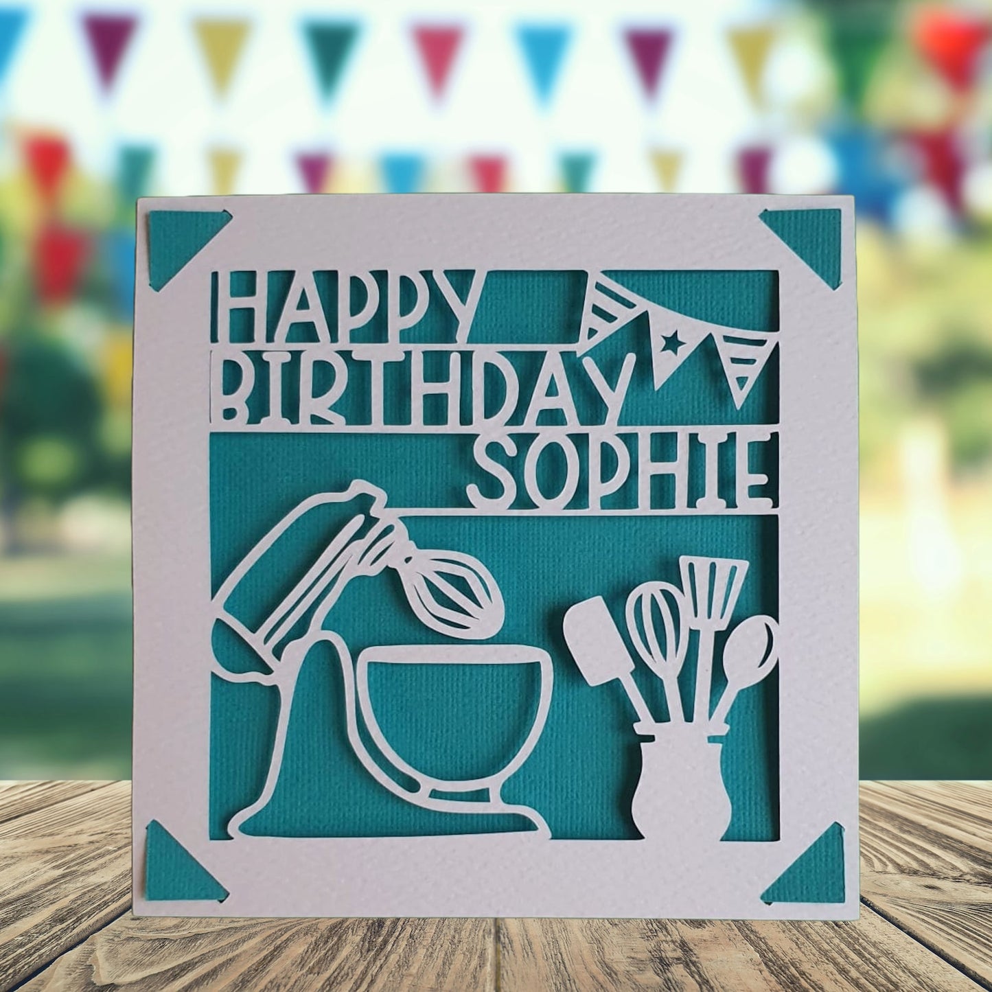 Personalised Baking Birthday Card