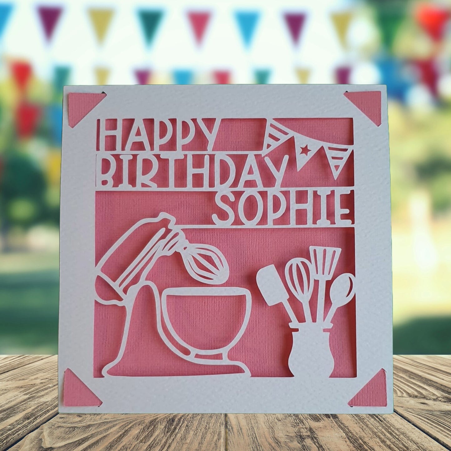 Personalised Baking Birthday Card