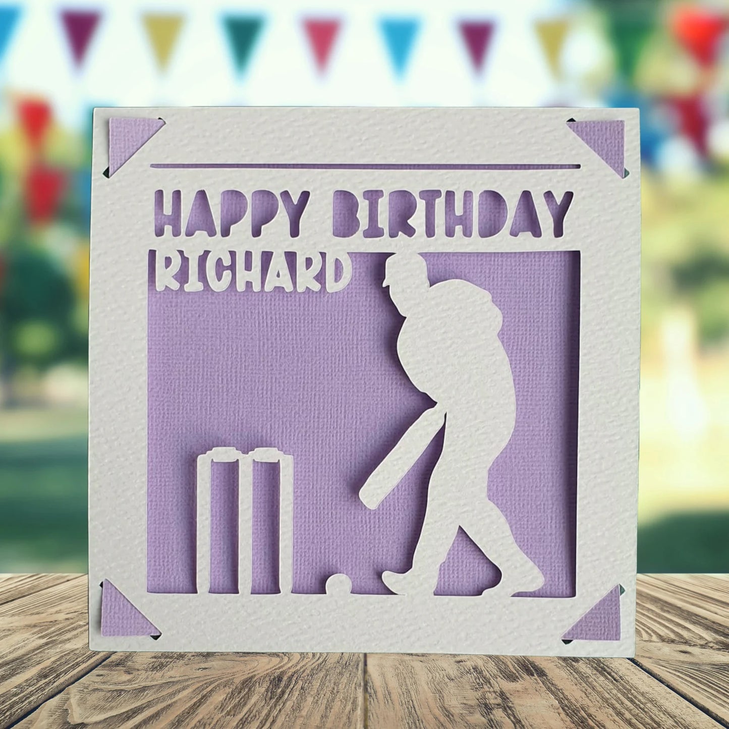 Personalised Cricket Birthday Card