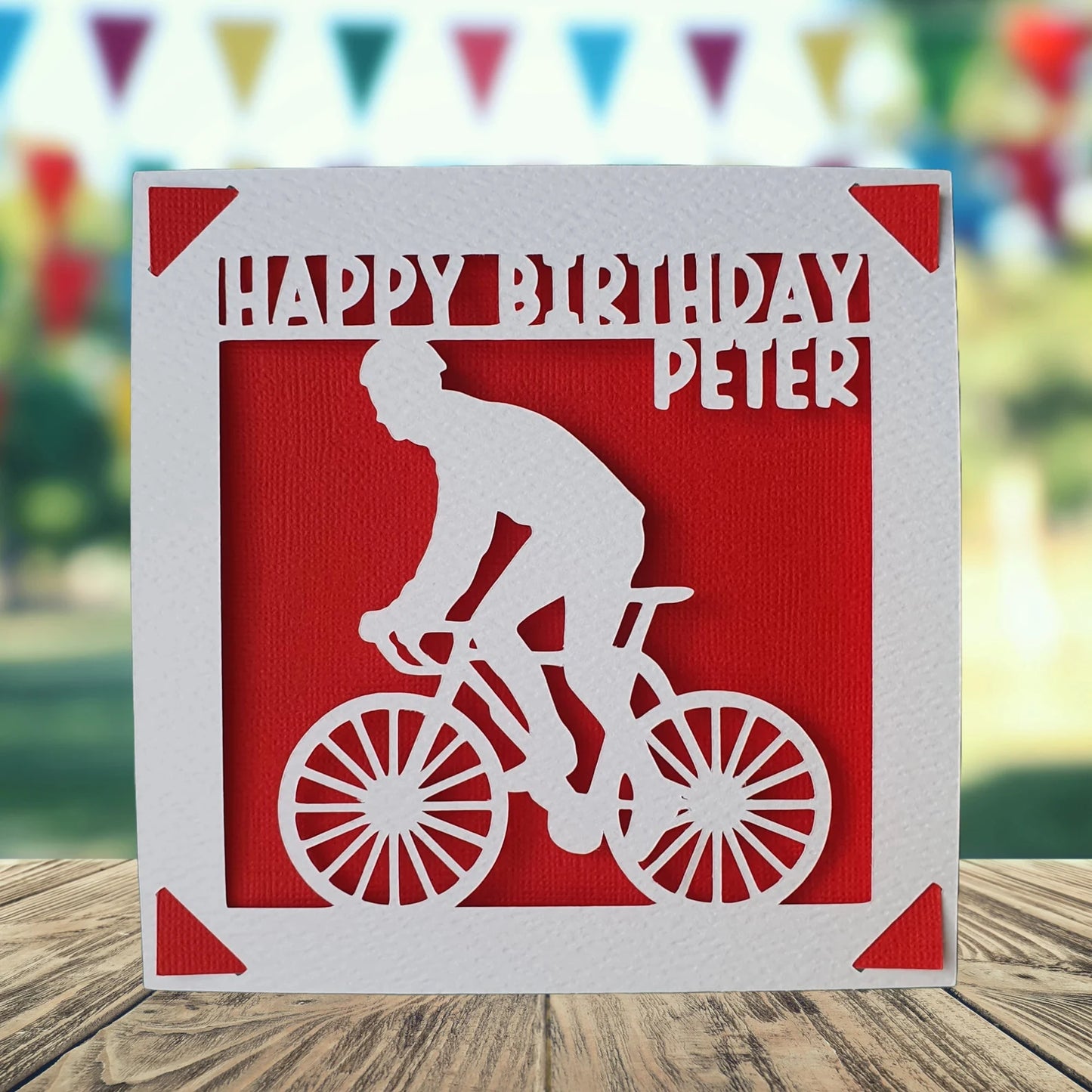 Cycling Personalised Birthday Card