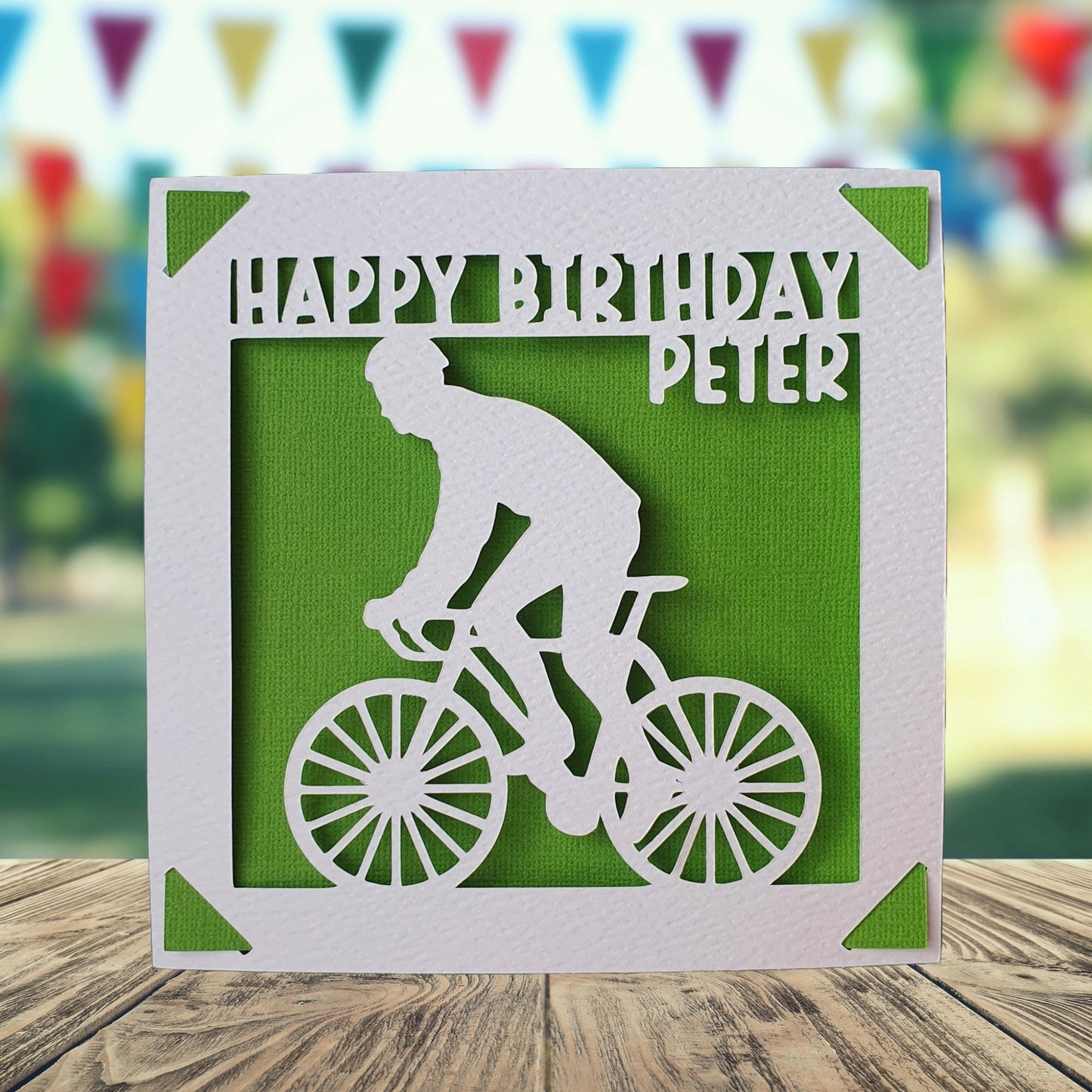 Cycling Personalised Birthday Card