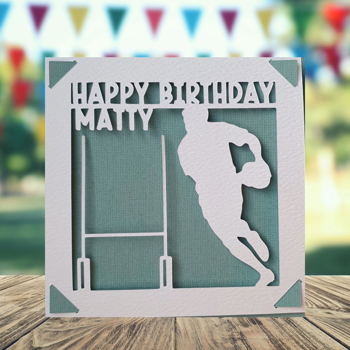 Rugby Birthday Card