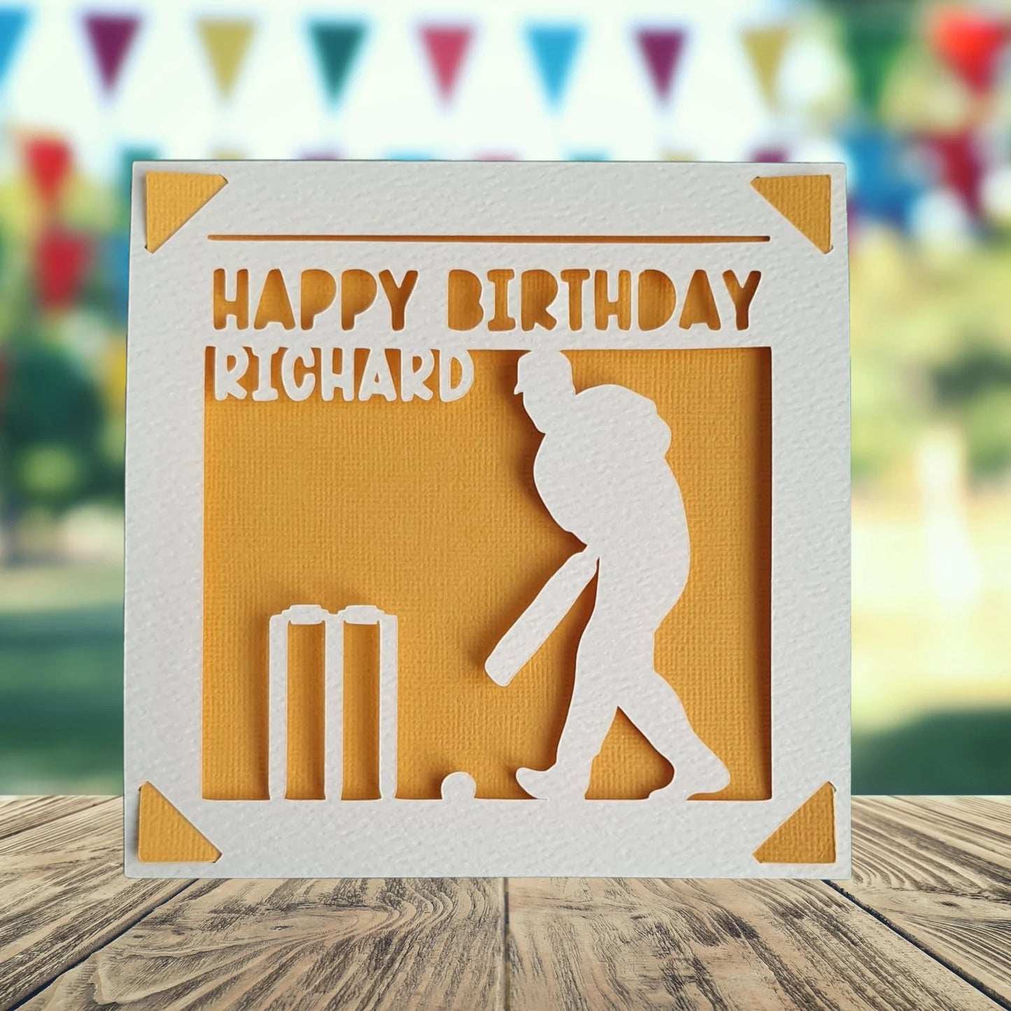 Personalised Cricket Birthday Card