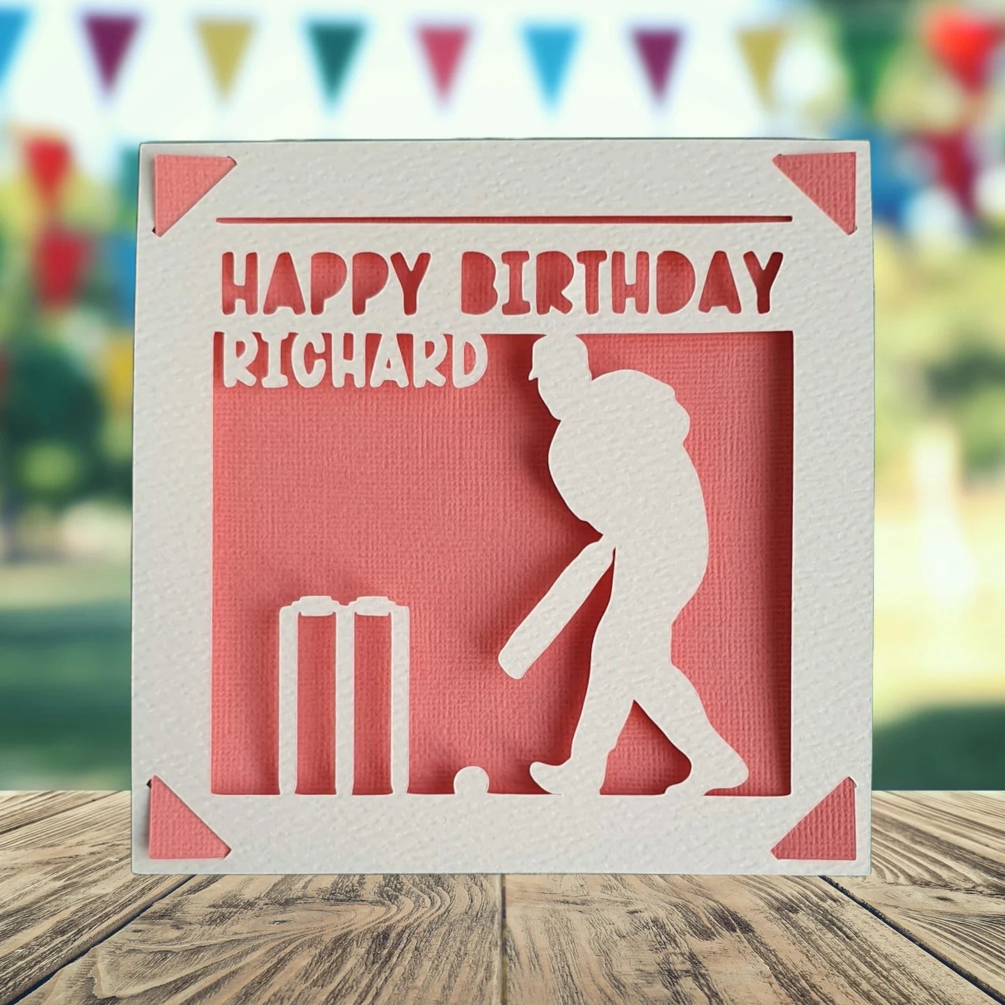 Personalised Cricket Birthday Card