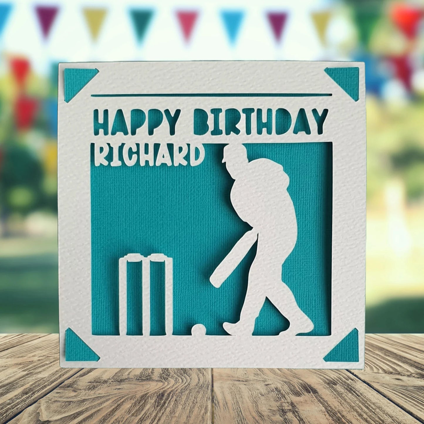 Personalised Cricket Birthday Card