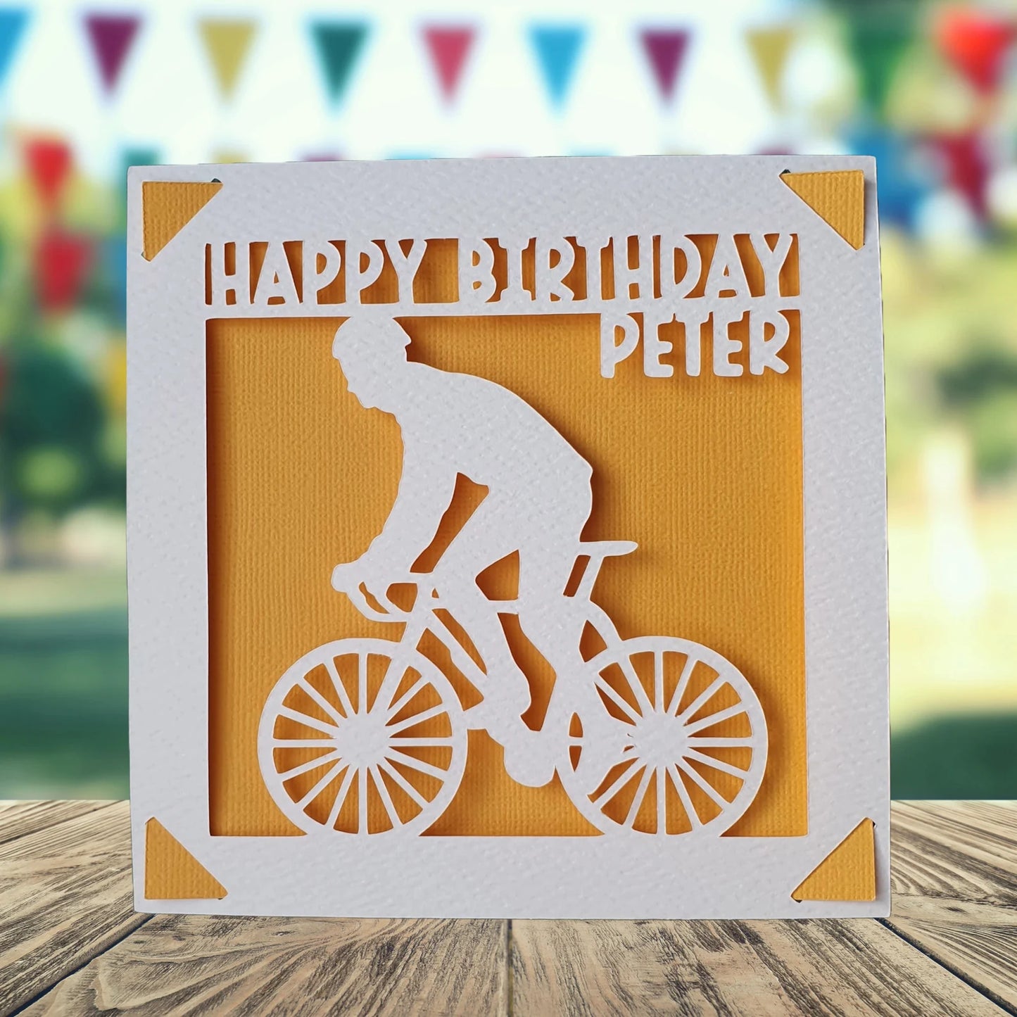 Cycling Personalised Birthday Card