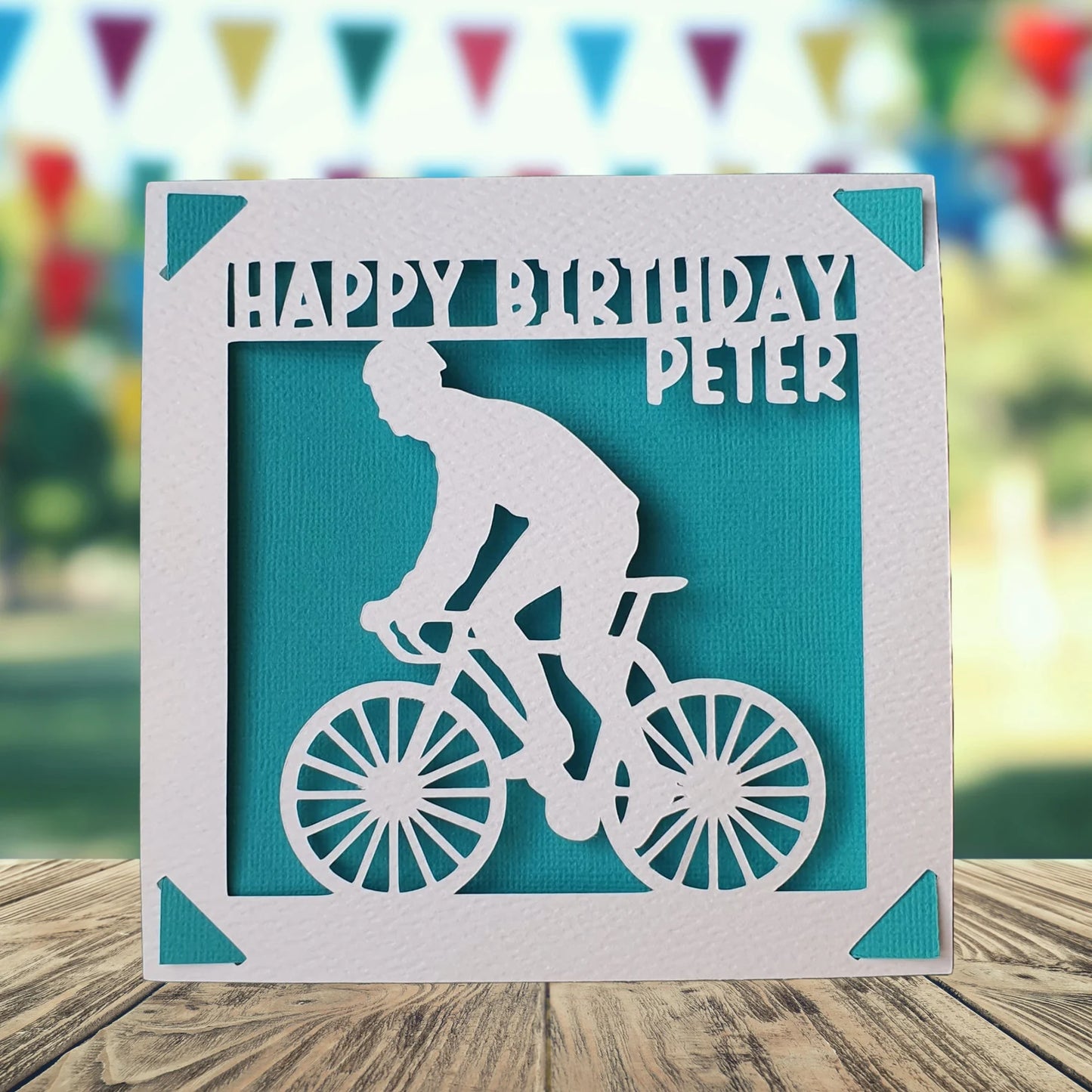 Cycling Personalised Birthday Card