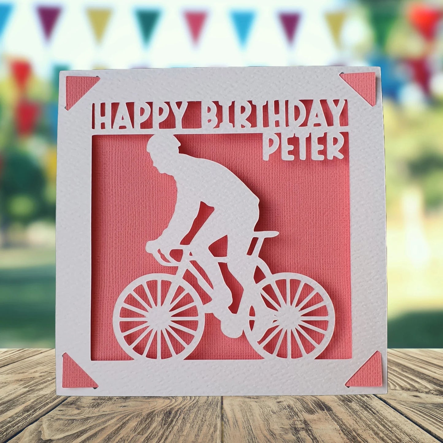 Cycling Personalised Birthday Card