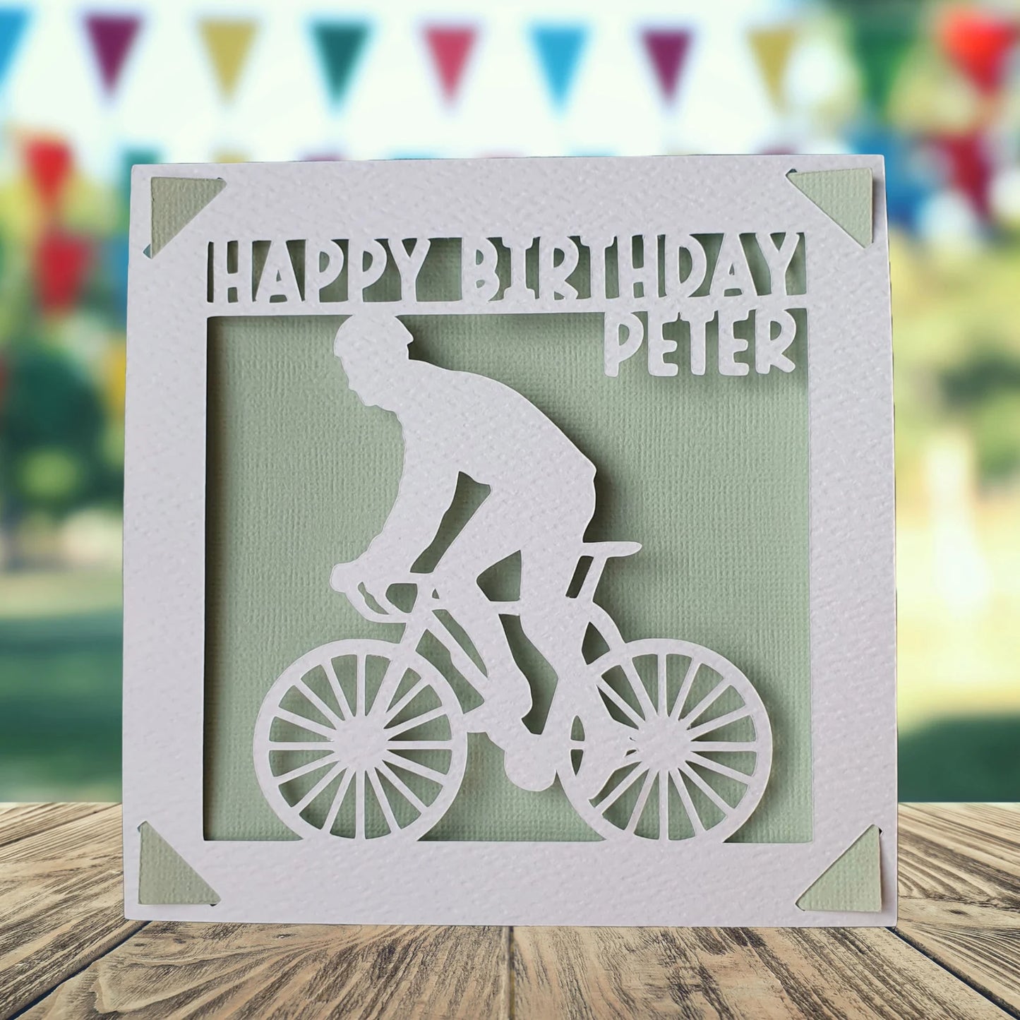 Cycling Personalised Birthday Card