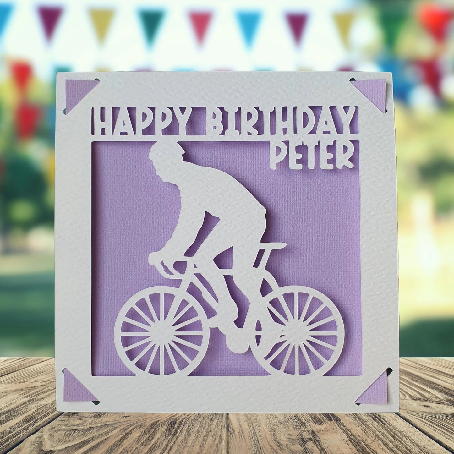 Cycling Personalised Birthday Card