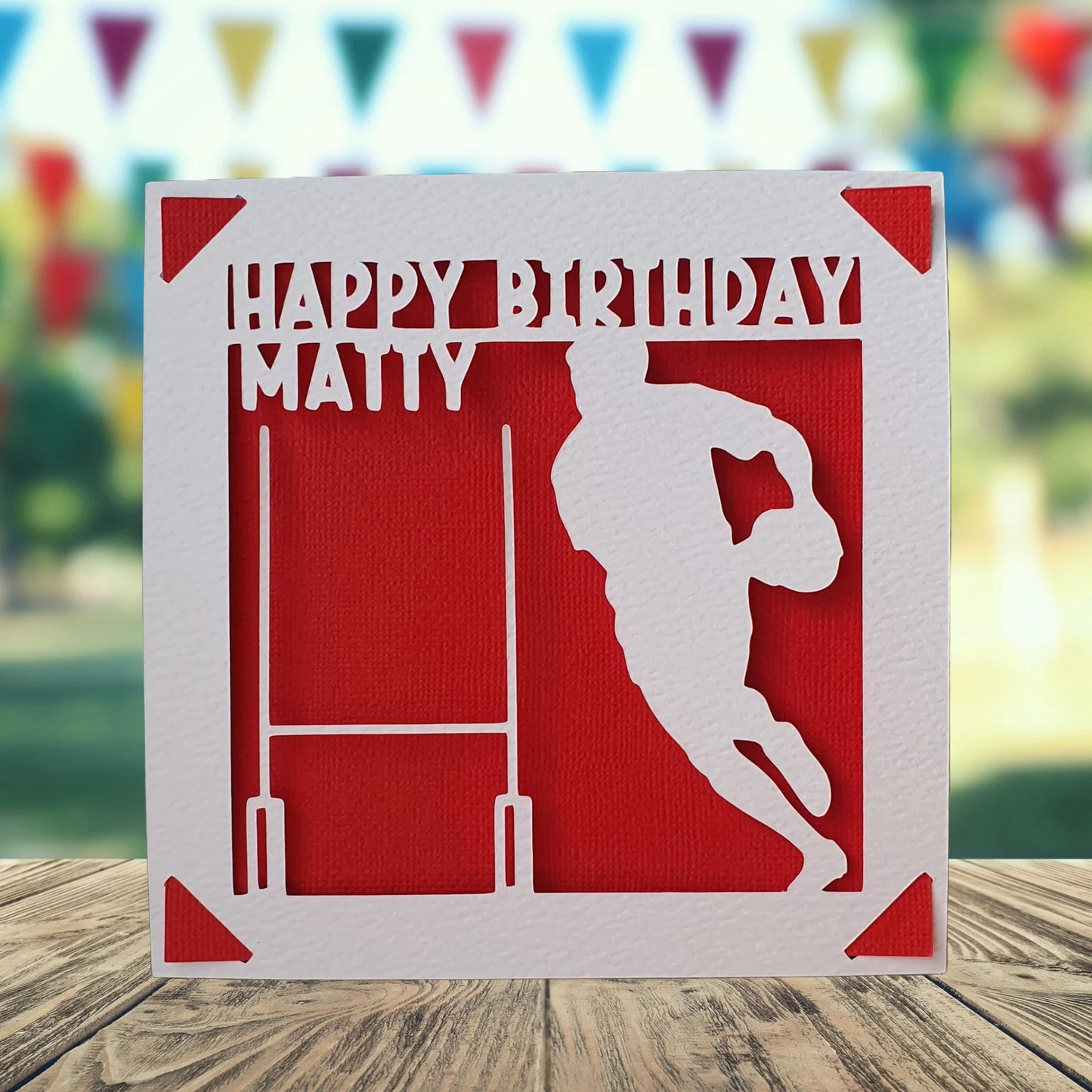 Rugby Birthday Card