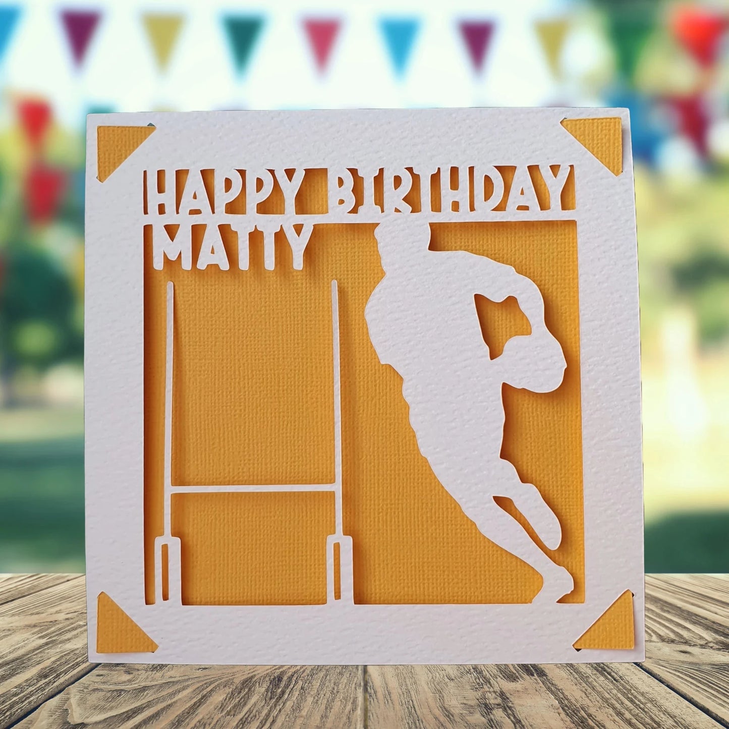 Rugby Birthday Card