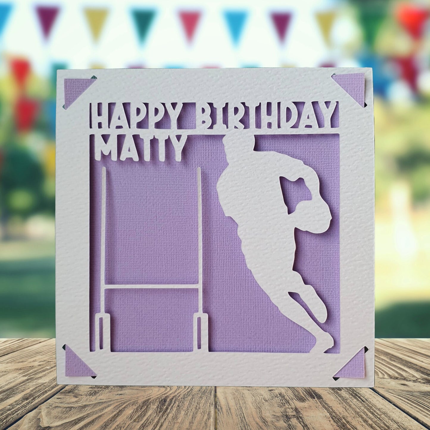 Rugby Birthday Card