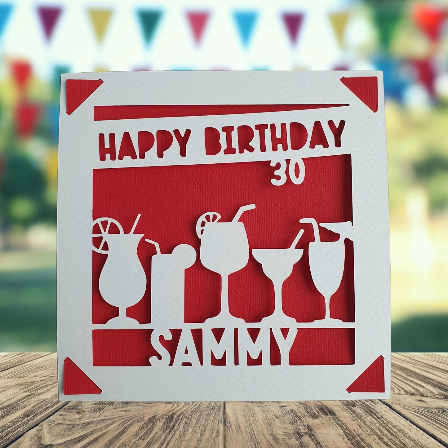 Cocktail Birthday Card