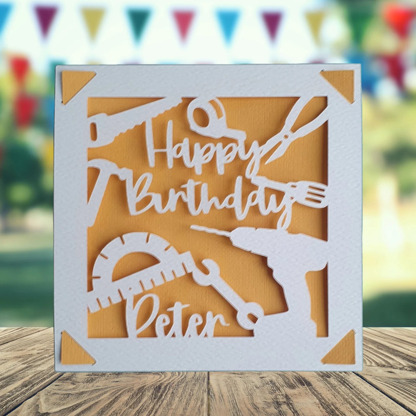 DIY Happy Birthday Personalised Card