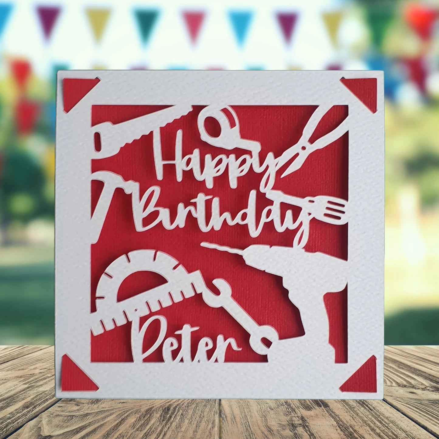 DIY Happy Birthday Personalised Card