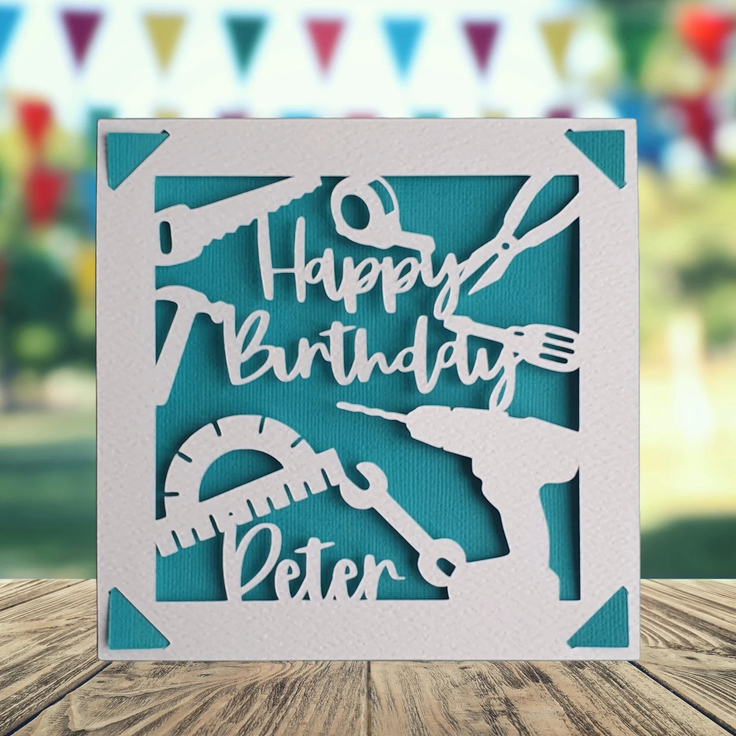 DIY Happy Birthday Personalised Card