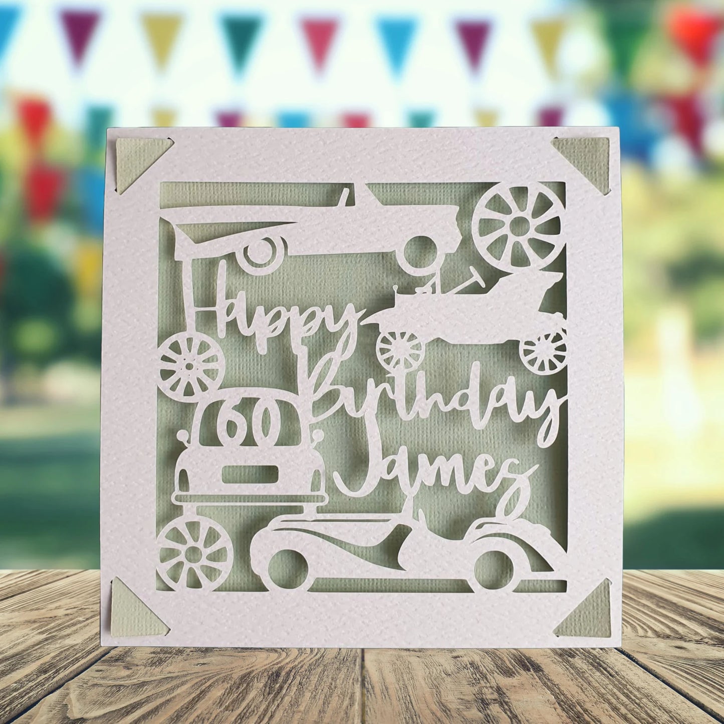 Cars Personalised Birthday Card