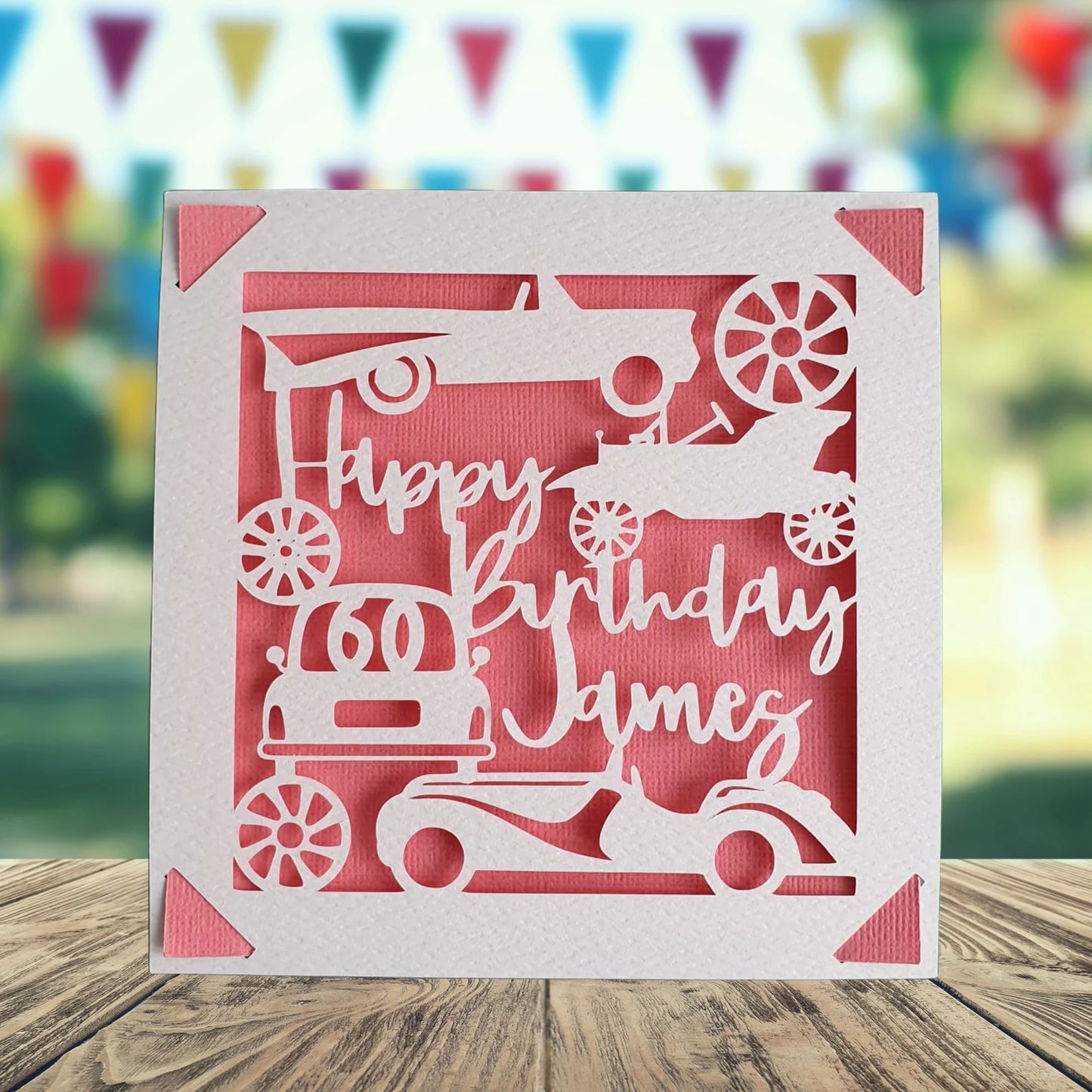 Cars Personalised Birthday Card